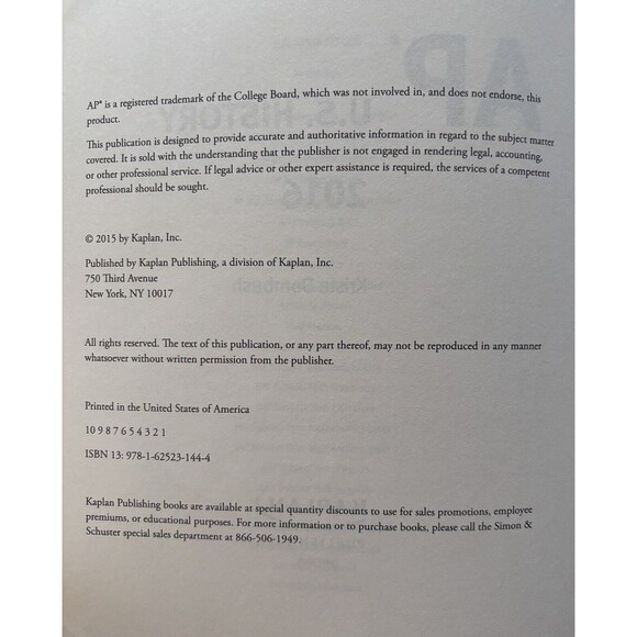 Kaplan AP  - U. S. History Book + DVD - Review | Practice & Diagnostic Tests - Picture 5 of 8